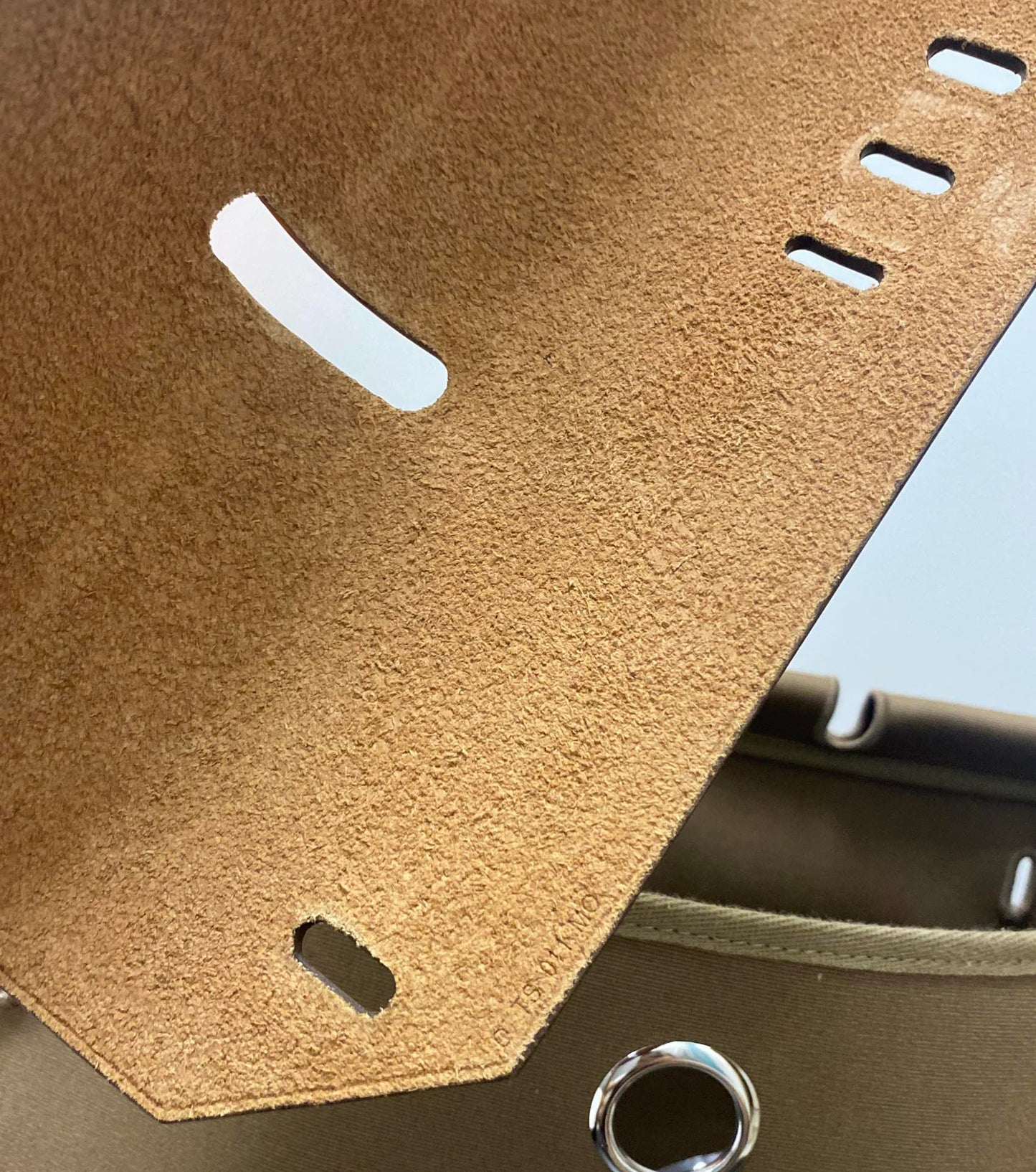 ** Elephant Gray Herbag 39cm - Elegant Designer Bag with Silver Buckle
**