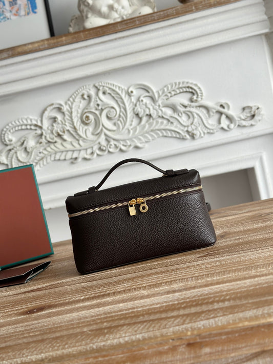 ** Loro Piana L19 Handbag with Gold Buckle – Elegant & Versatile Crossbody Bag

**