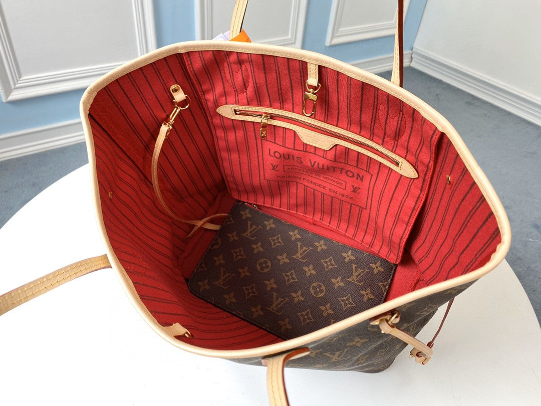 ** Elegant Duty-Free M41177 Handbag with Cherry Red Lining

**