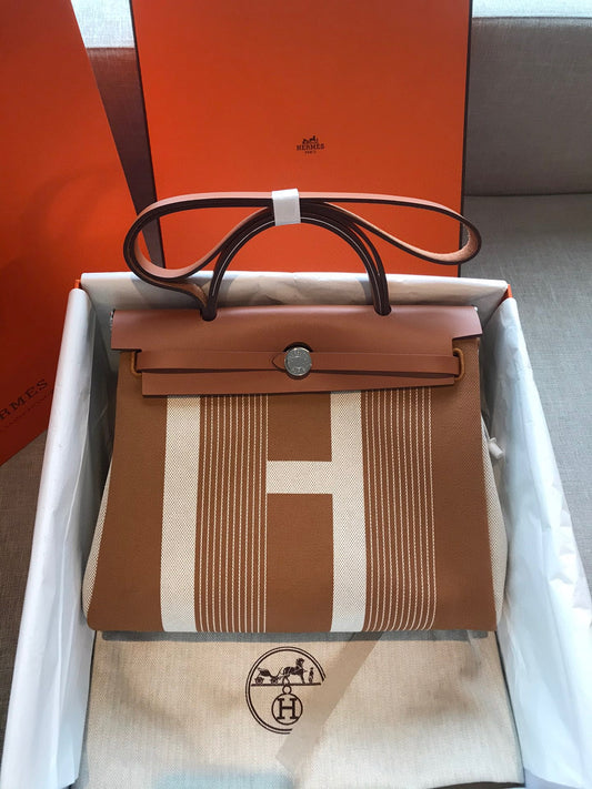 ** Hermes Herbag PM - Semi-Handmade Tote Bag for Everyday Elegance 

**