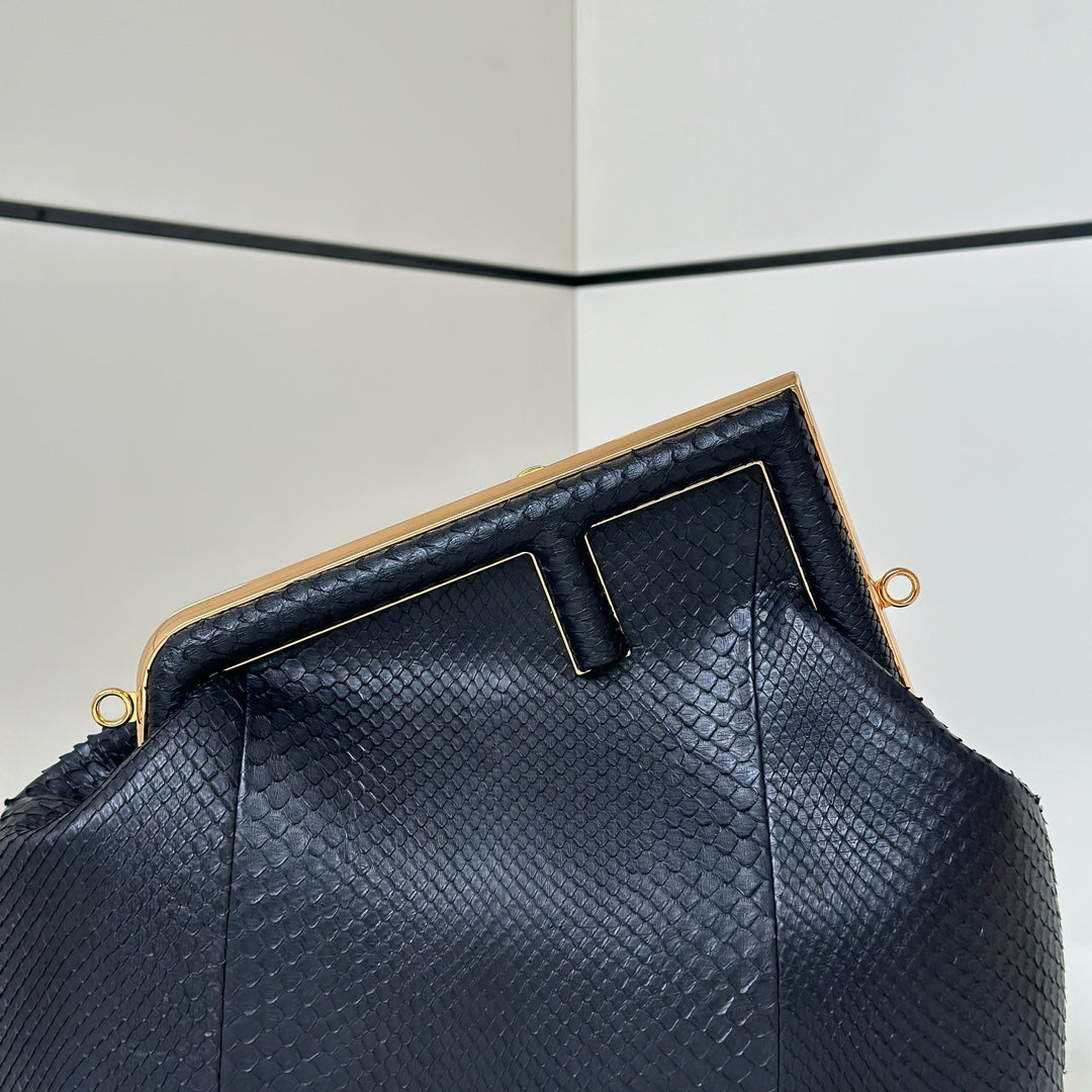 ** Fendi❤️First Series Asymmetric Handbag with Detachable Strap

**