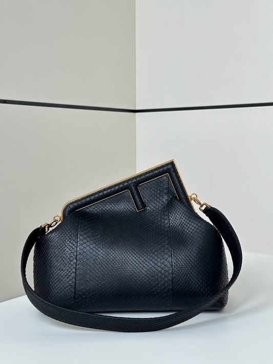 ** Fendi❤️First Series Asymmetric Handbag with Detachable Strap

**