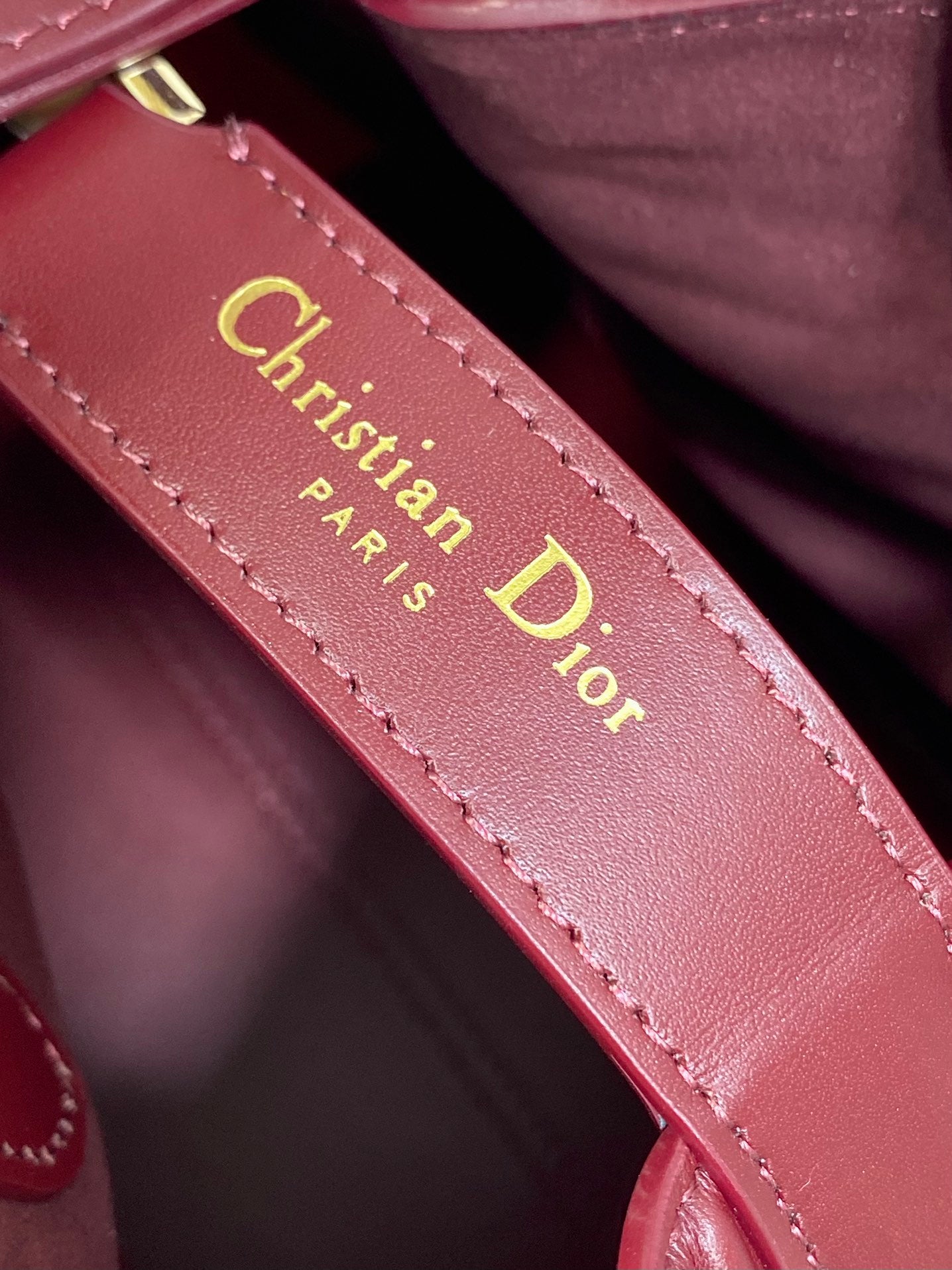 ** Dior Toujours Medium Maroon Calfskin Handbag - Luxury Autumn/Winter Edition

**