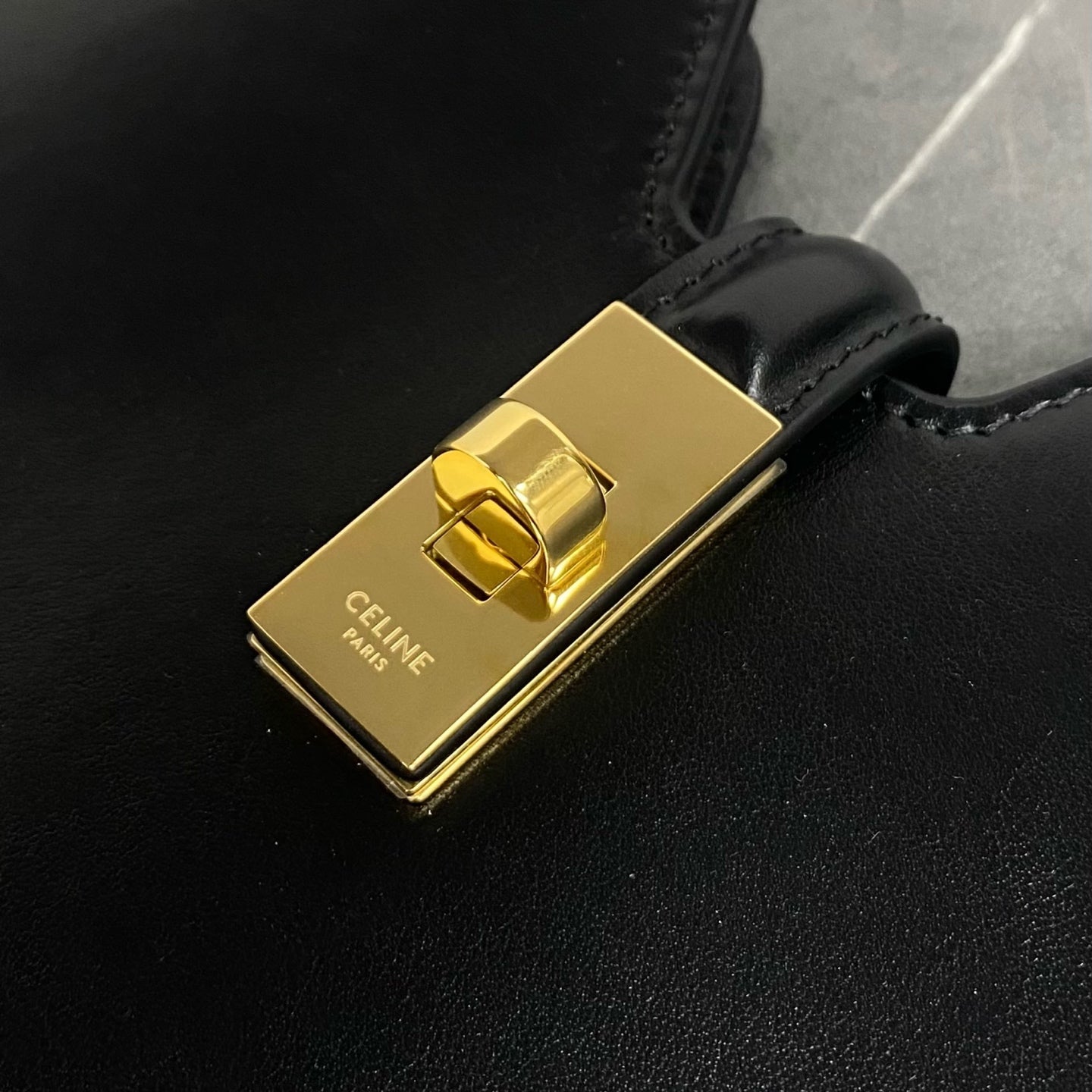 ** Celine Camille 16 Soft Bag - Minimalist Elegance in Black 

**