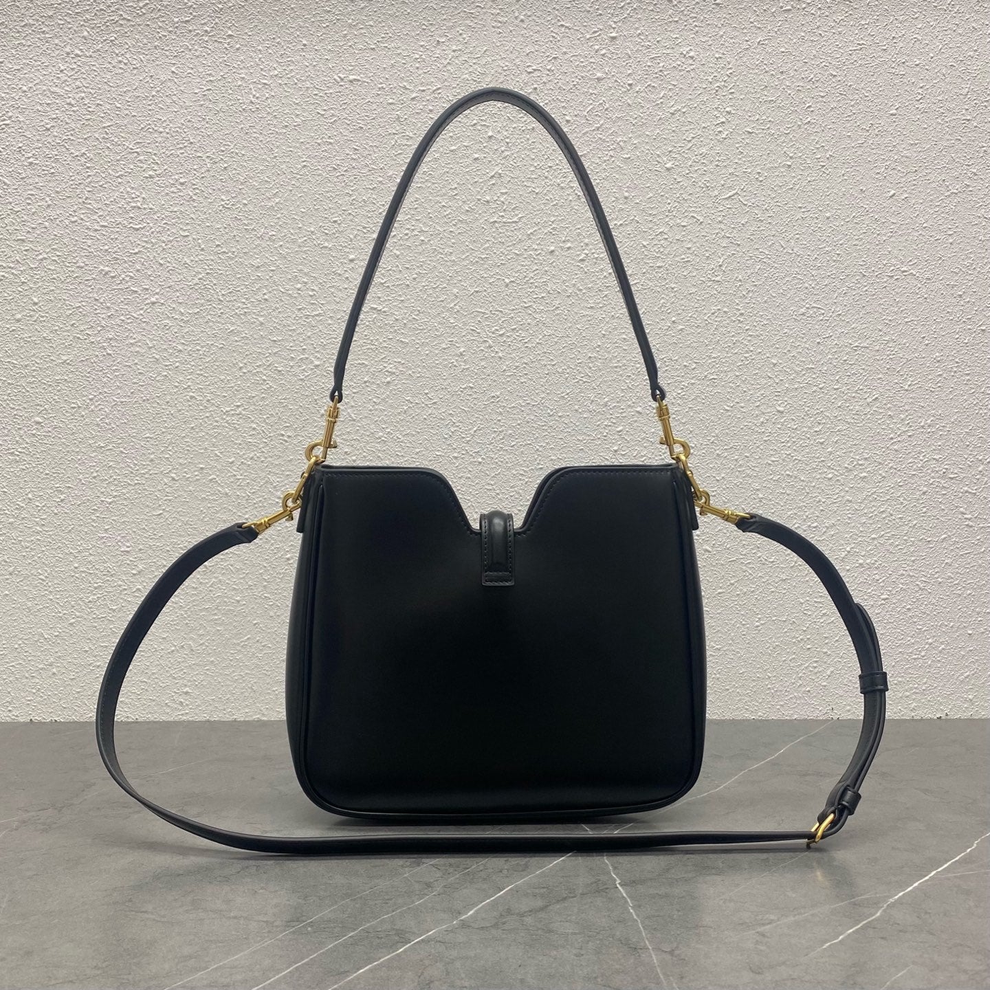 ** Celine Camille 16 Soft Bag - Minimalist Elegance in Black 

**