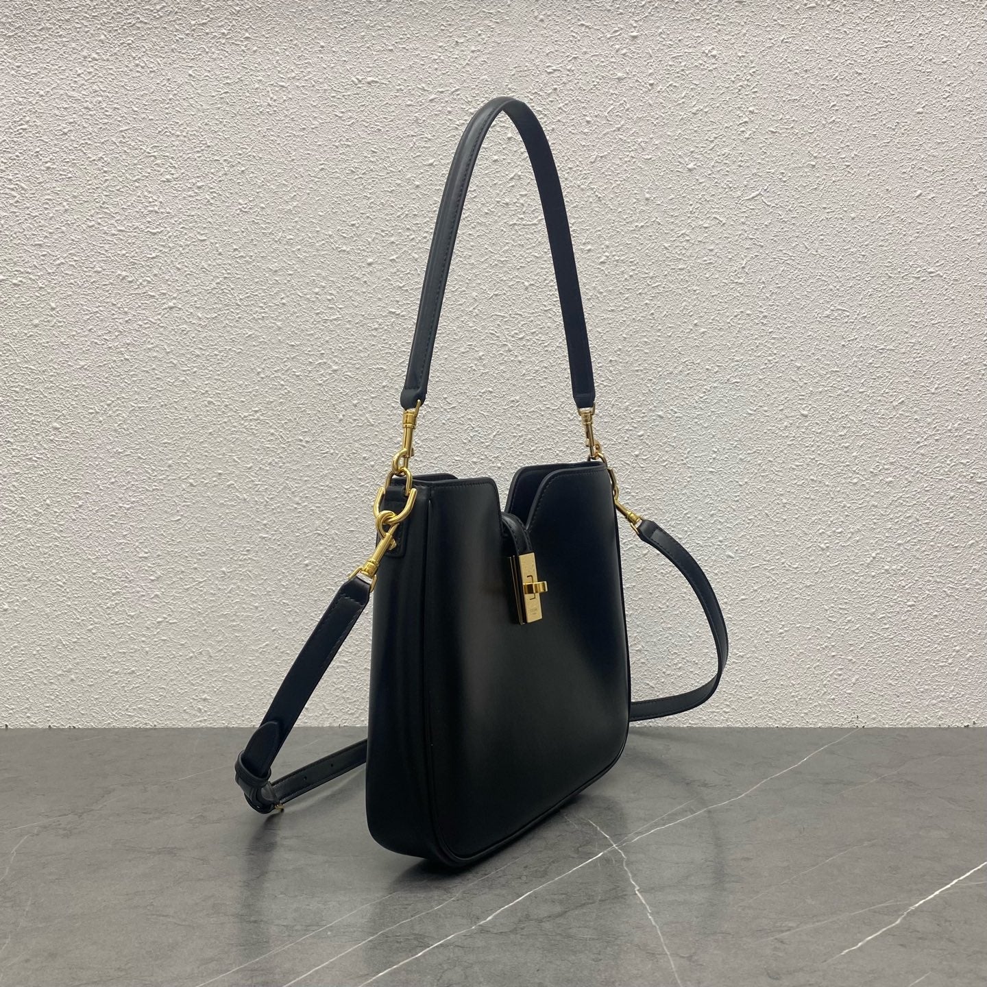 ** Celine Camille 16 Soft Bag - Minimalist Elegance in Black 

**