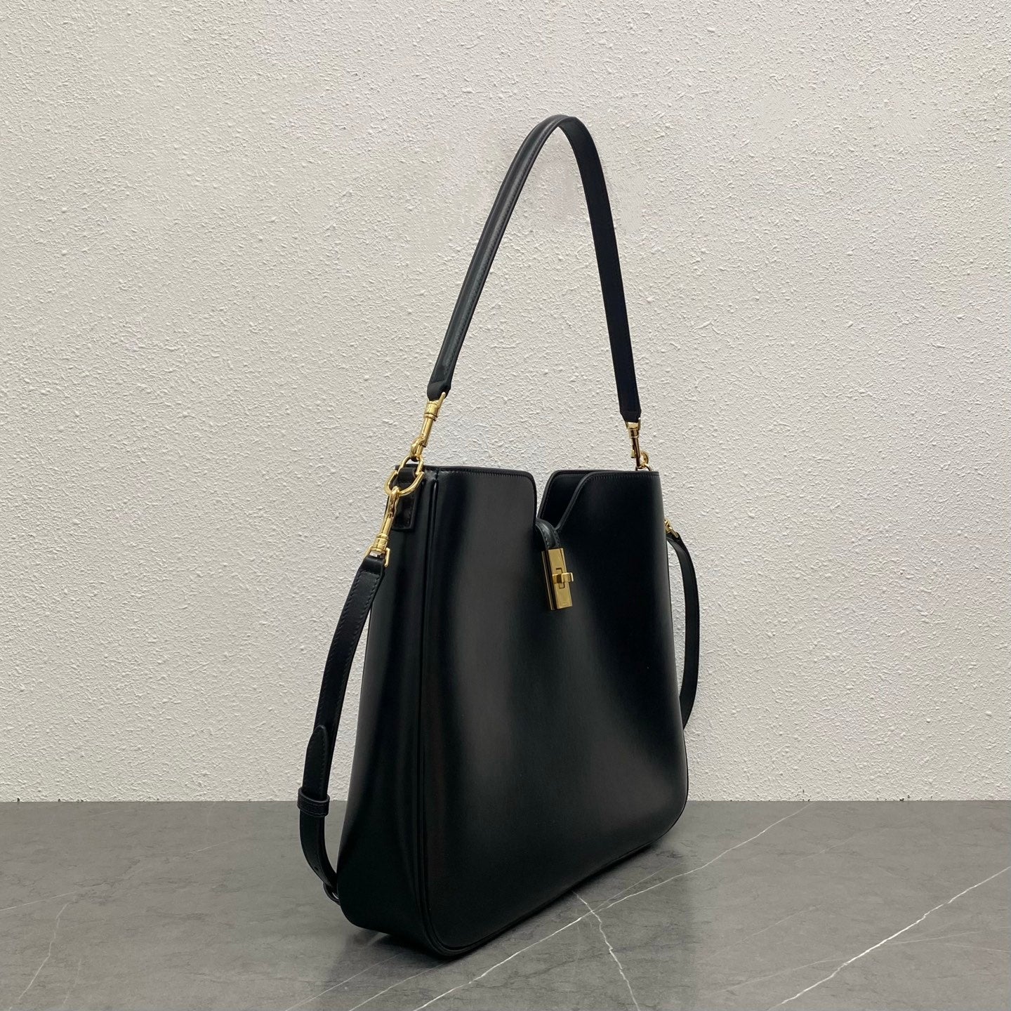 ** Celine Camille 16 Soft Bag - Minimalist Elegance in Black 

**